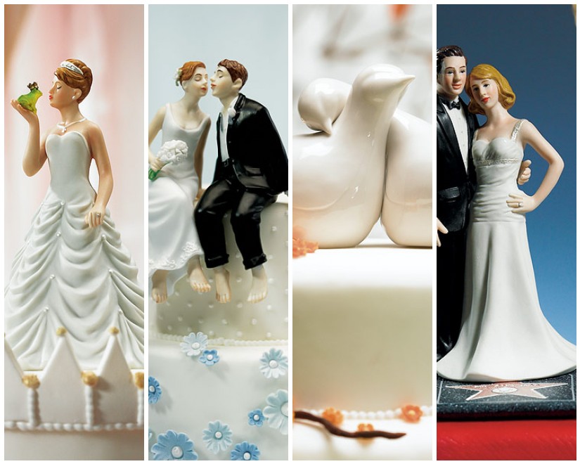 Cake toppers are often the only part of the wedding cake that can be kept